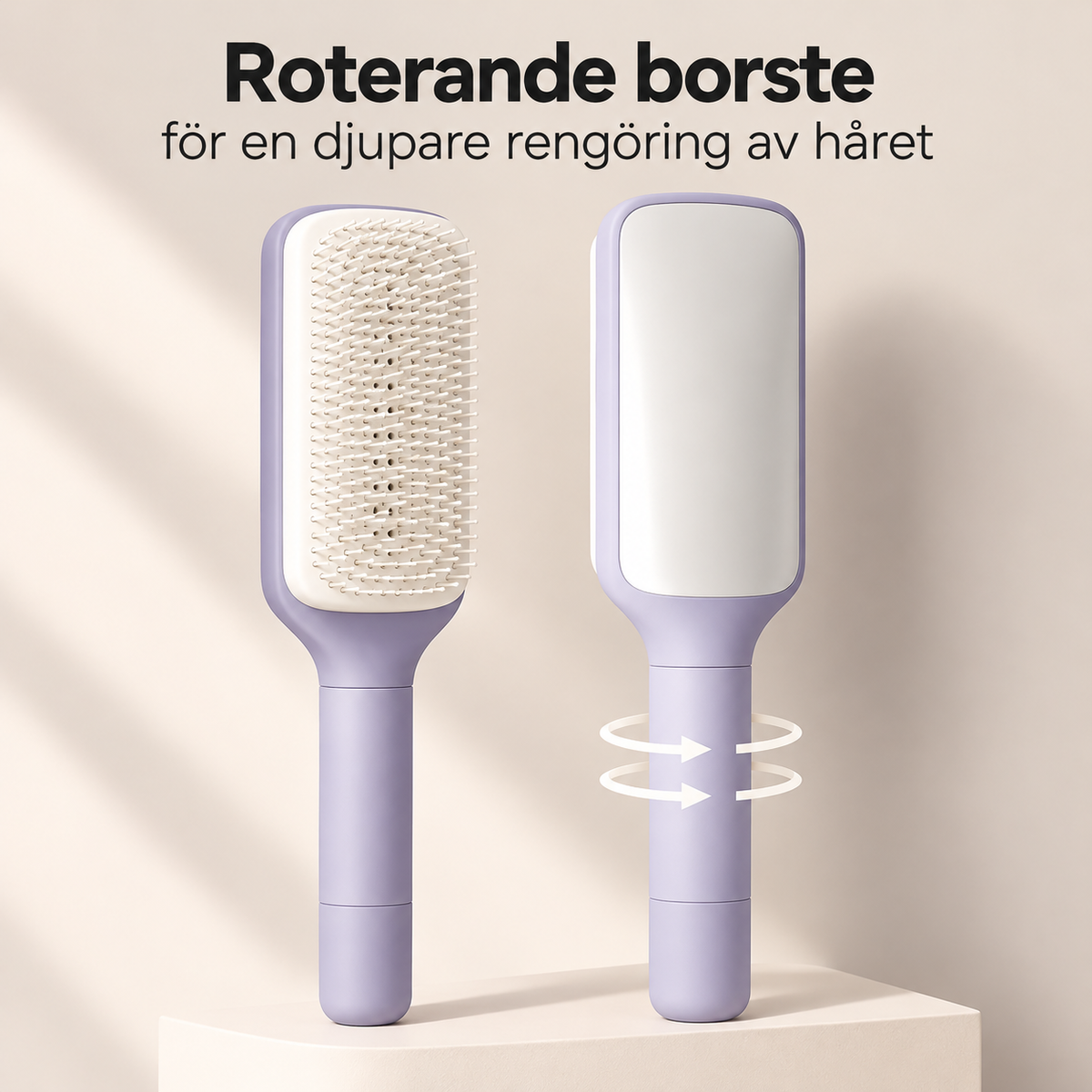 Självrengörande Hårborste