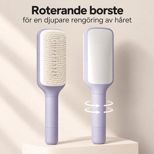 Självrengörande Hårborste